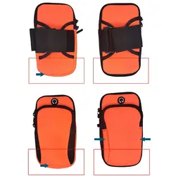 Brazalete de neopreno impermeable para móvil transpirable con auriculares