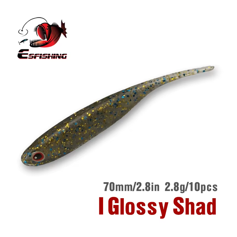KESFISHING Wobbler Shad 70mm – Señuelo brillo para lubina - imagen 4