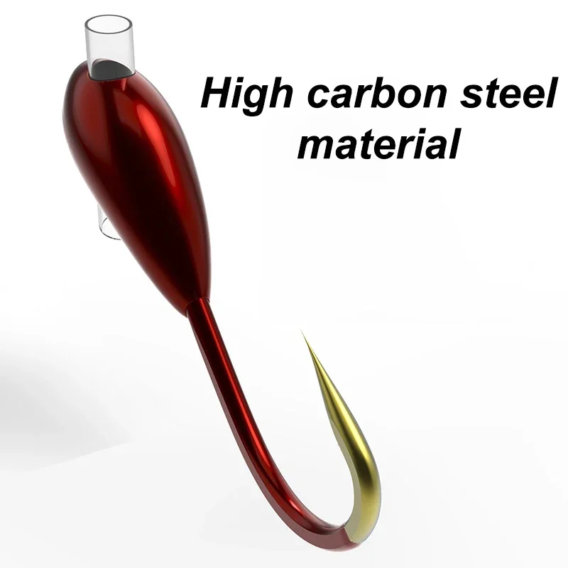 Anzuelo Jig Head pesca en hielo – Acero carbono con púas - imagen 3