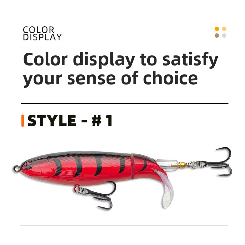 Whopper Plopper Minnow – Señuelo Crankbait con Cola Giratoria - imagen 5