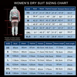 Traje seco impermeable transpirable para mujer con calcetines