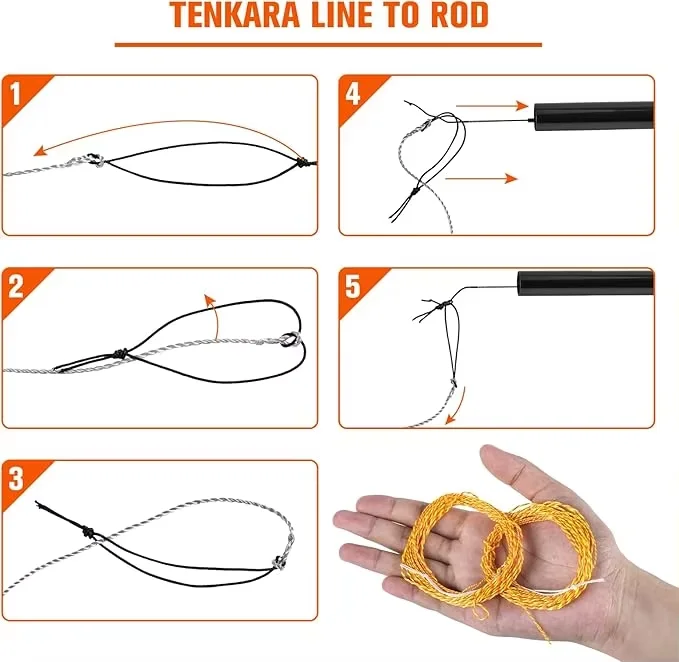 Goture Tenkara, línea flotante cónica para pesca a mosca con anilla - imagen 2