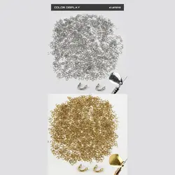 Clevises de latón en U para girar fácil señuelos: plata/oro