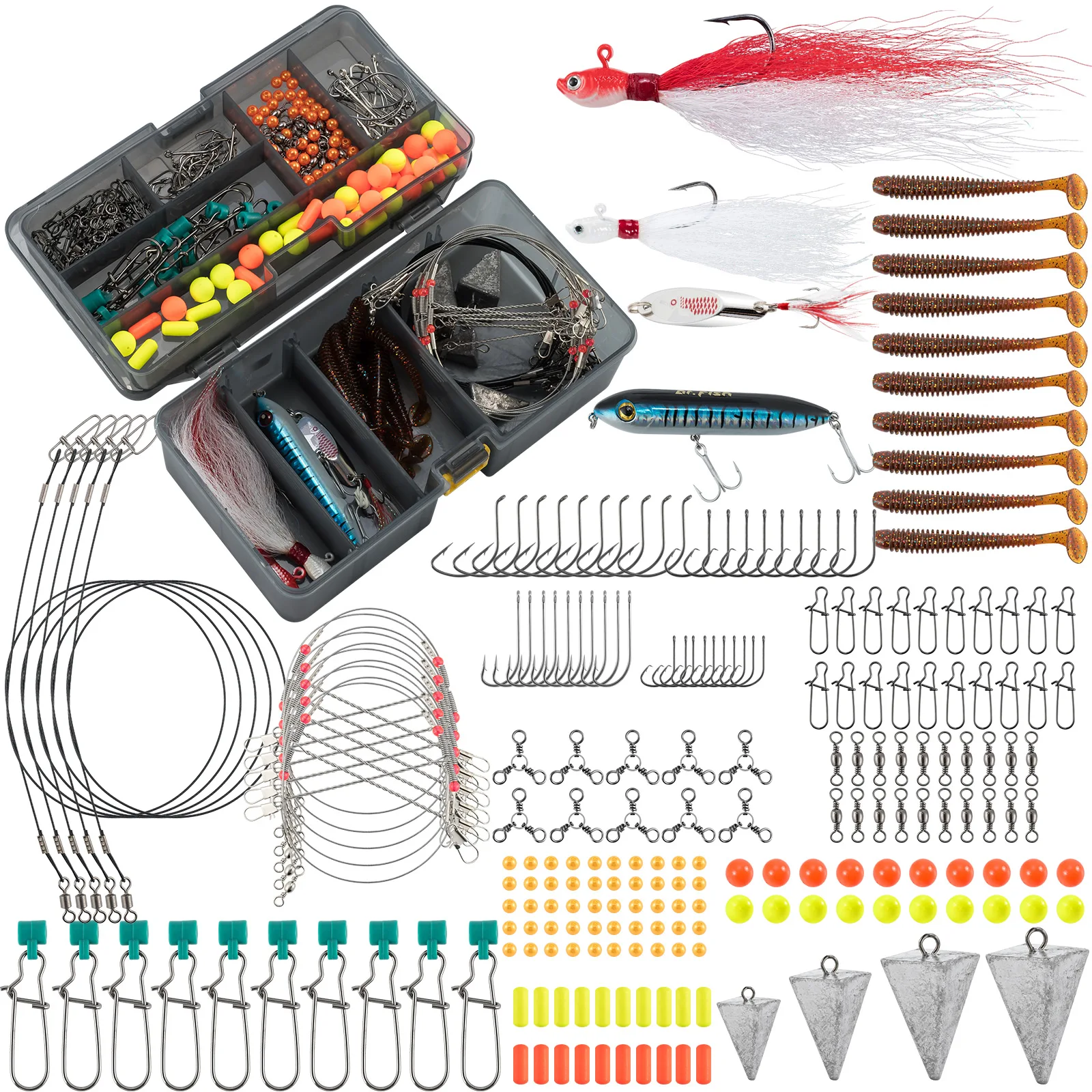 Kit completo de aparejos de pesca de surf en agua salada