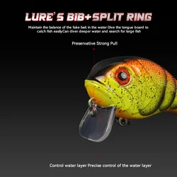 WATERBOY Crankbait 77mm – Wobbler duro 22g