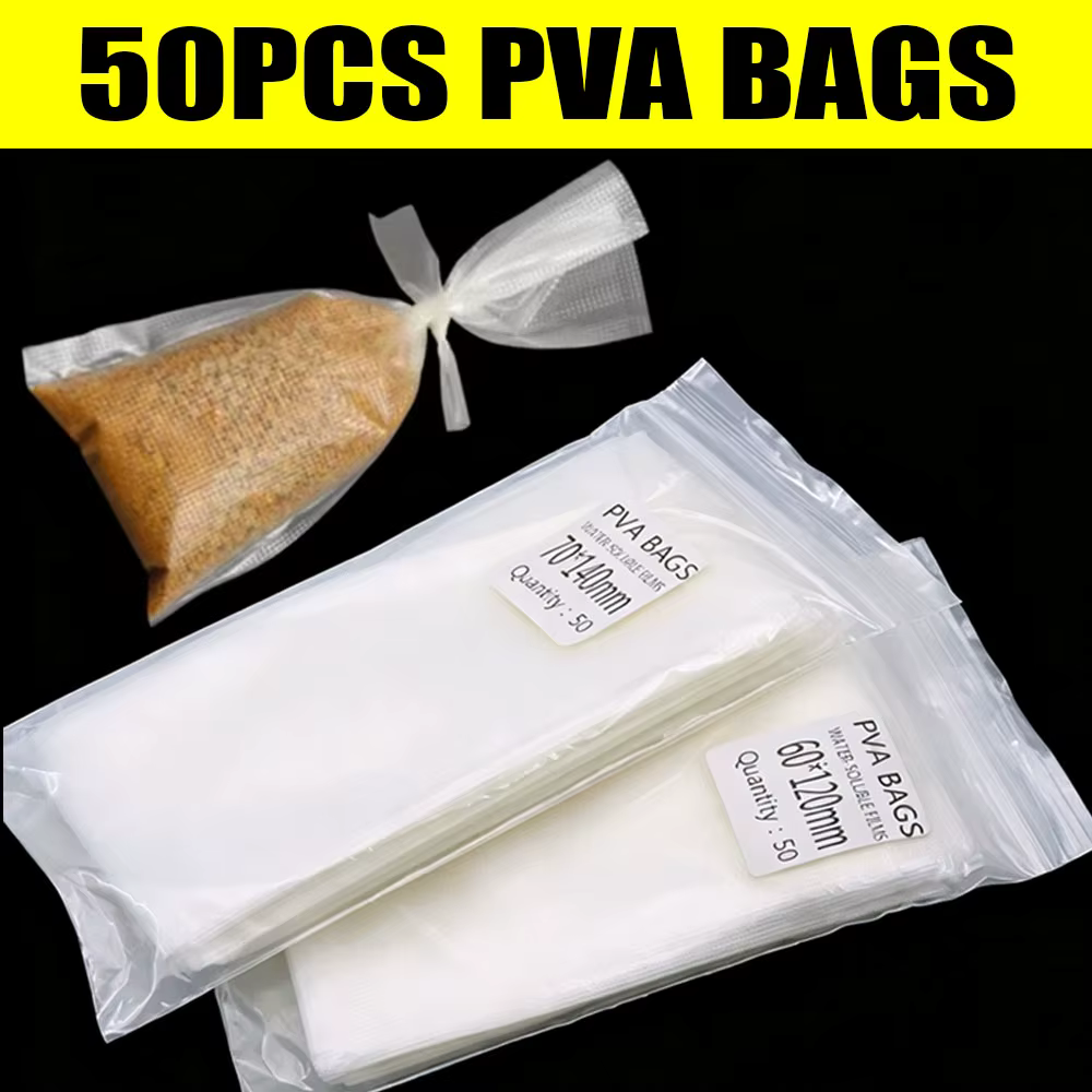 Bolsa PVA mesh Carpfishing – Malla hidrosoluble fusión rápida