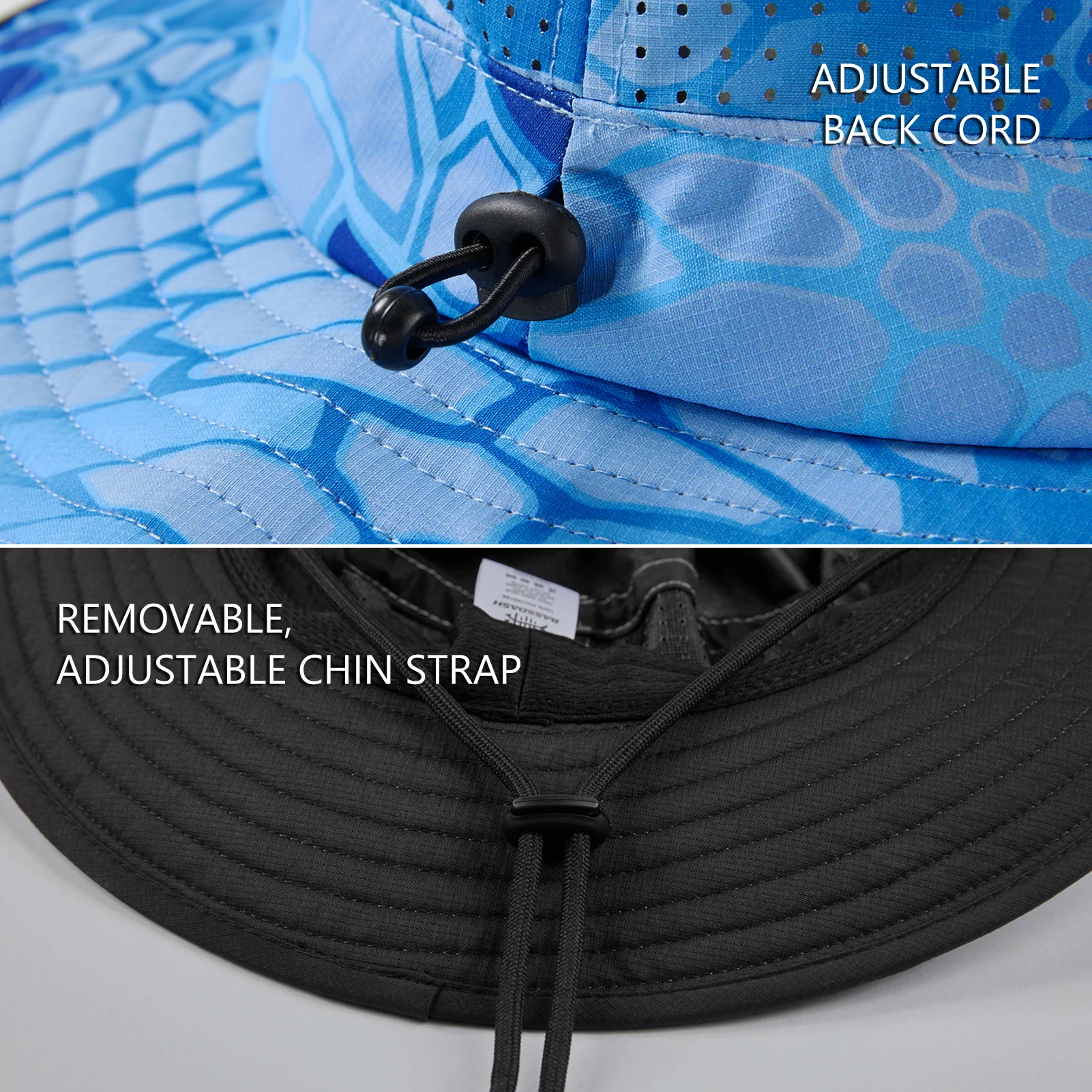 Bassdash sombrero impermeable con malla UV 50+ para pesca - imagen 5