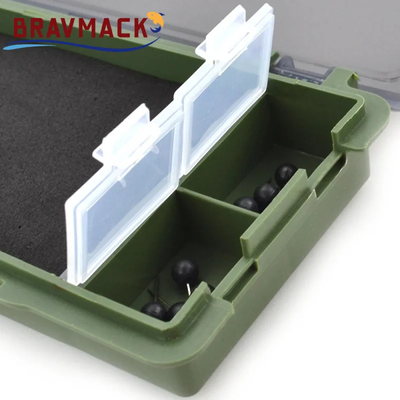 BRAVMACK Caja rígida para aparejos de carpa con pasadores - imagen 5