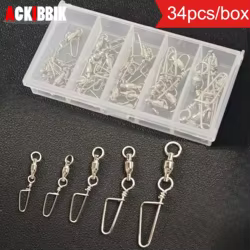 Ackibbik Eslabones Giratorios Acero Inoxidable con Cierre Seguridad