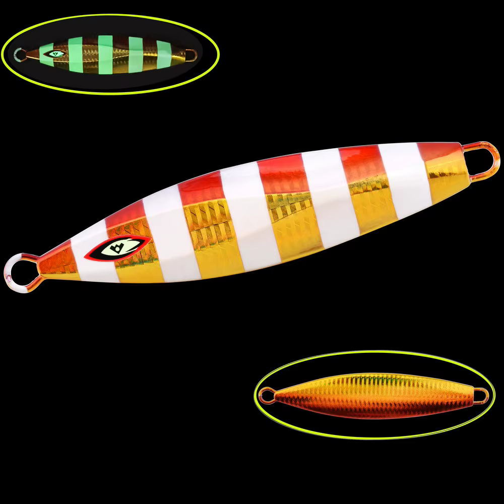Jig Luminoso Metálico Pesca de Altura – Paso Lento y Jigging Vertical - imagen 4
