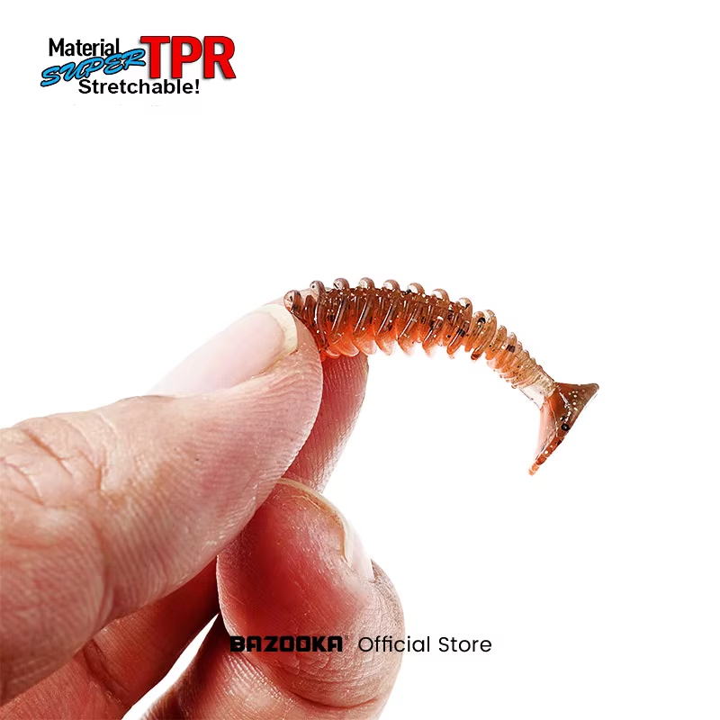 Bazooka Gusanos de Silicona Flexible Swimbait TPR - imagen 2