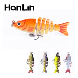 Mini señuelo articulado Swimbait hundido para lucio
