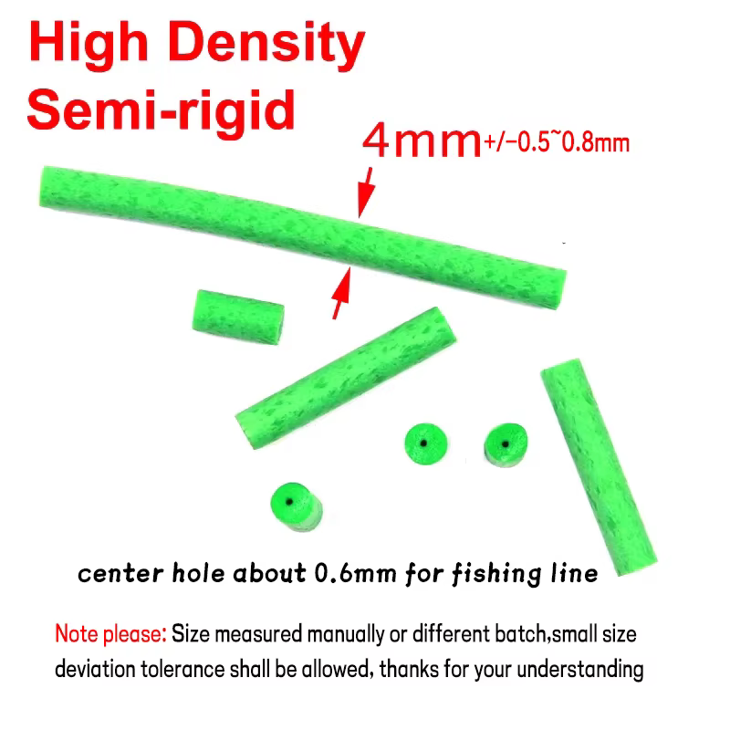 Espuma cilíndrica 4mm para flotadores de pesca – Alta densidad con orificio central - imagen 4