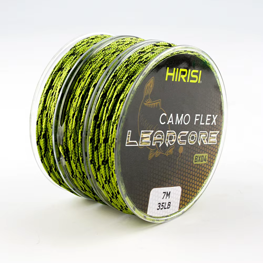Hirisi Leadcore para carpa línea trenzada de plomo camuflada - imagen 2