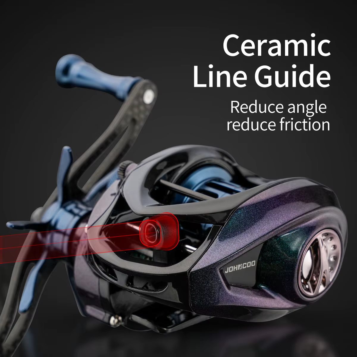 Carrete Baitcasting BFS Ultraligero con Rodamientos Cerámicos - imagen 4