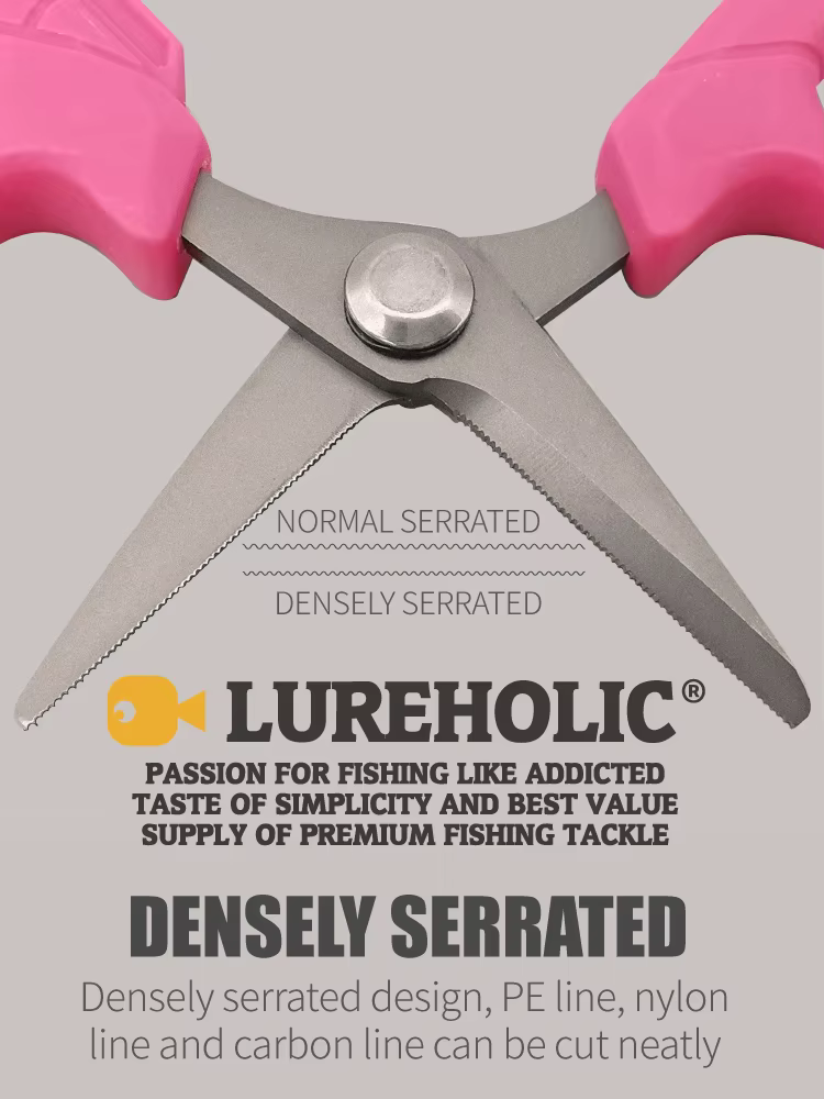 Lureholic Tijeras de pesca para trenzado – Dientes densos - imagen 5