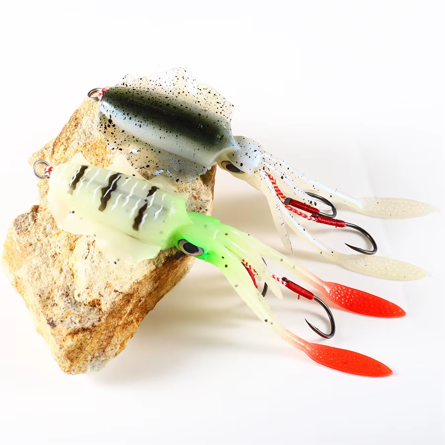 Falda calamar para trolling Octopus PVC 15 cm 60 g resistente - imagen 4