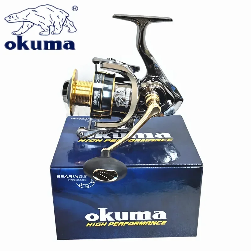 Okuma Baoxiong Carrete Giratorio para pesca en mar - resistente - imagen 3