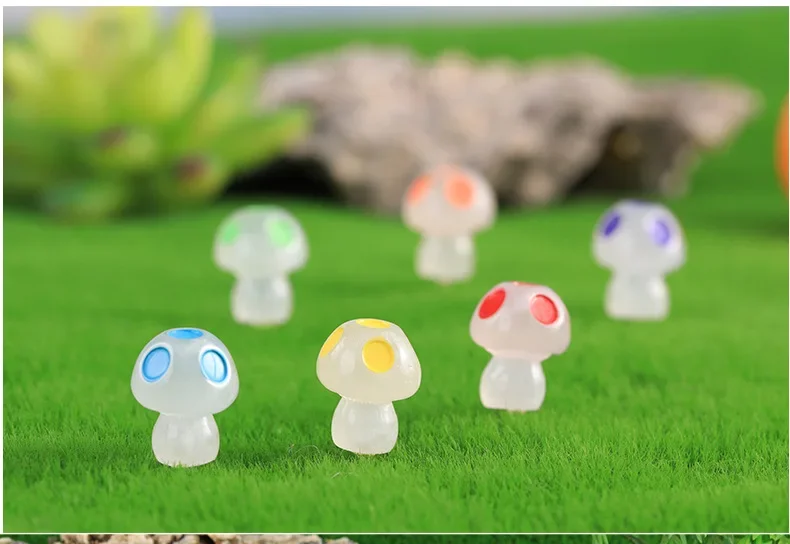 Conjunto de 5 mini hongos