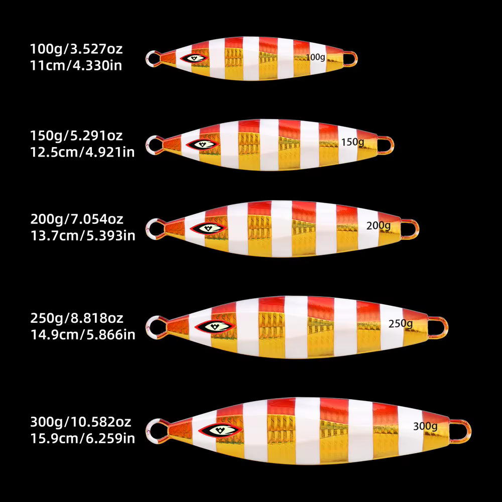 Jig Luminoso Metálico Pesca de Altura – Paso Lento y Jigging Vertical - imagen 2