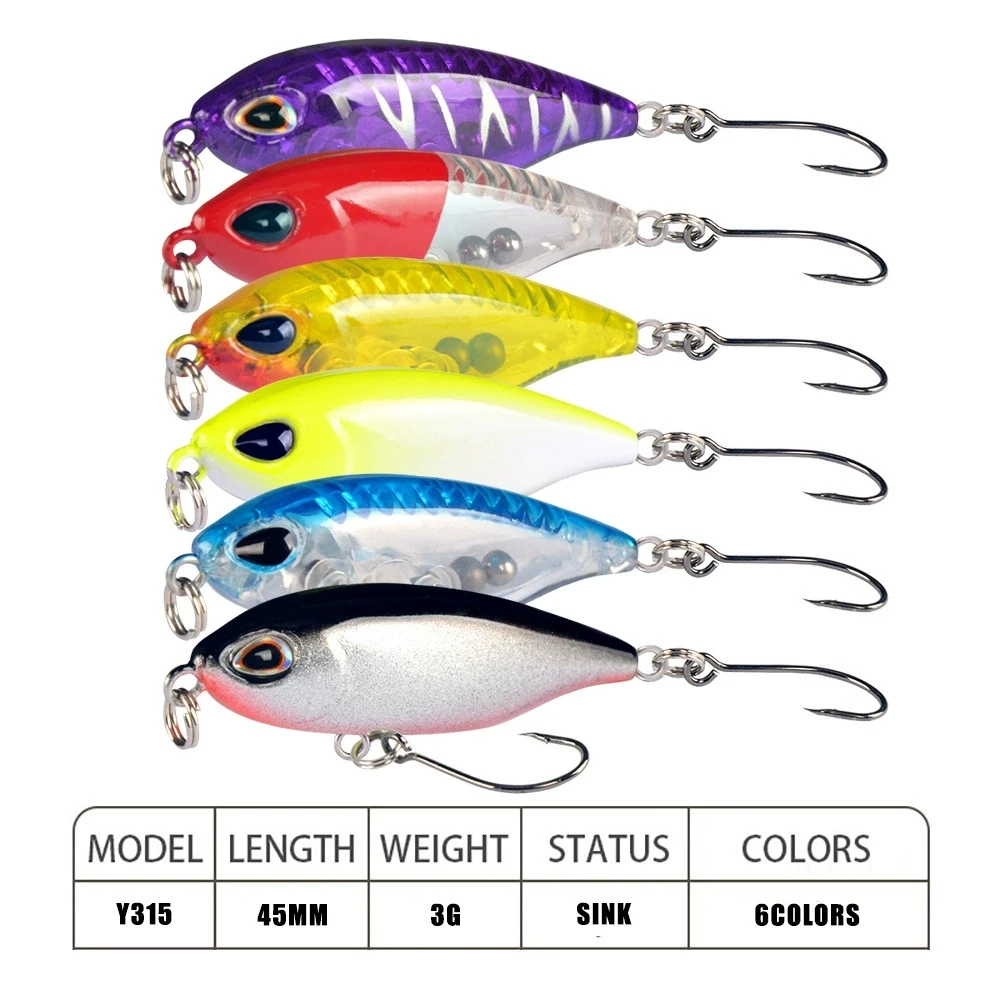 Crankbait hundimiento para trucha con lengüeta ancha mini oscilación - imagen 5