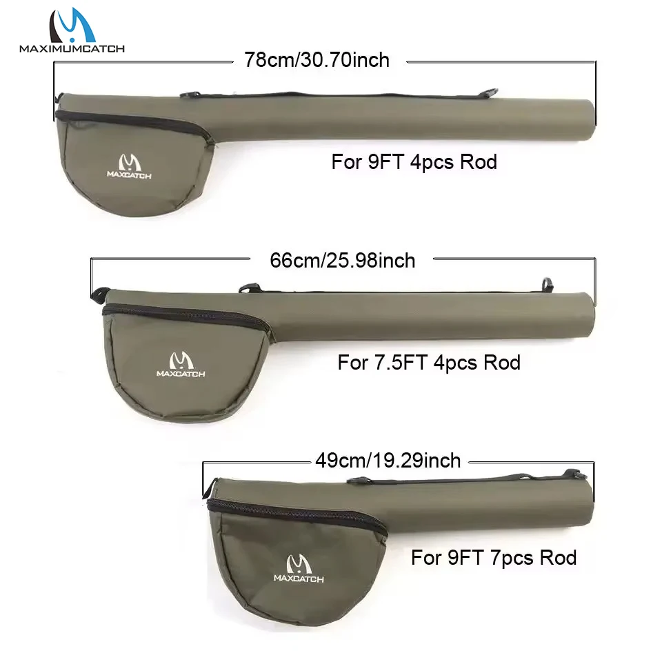 Funda triangular para caña de mosca Maximumcatch, tubo protector