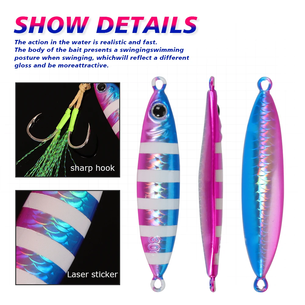 TOLU Jig Luminoso – Hundimiento Rápido para Pesca en Mar - imagen 3