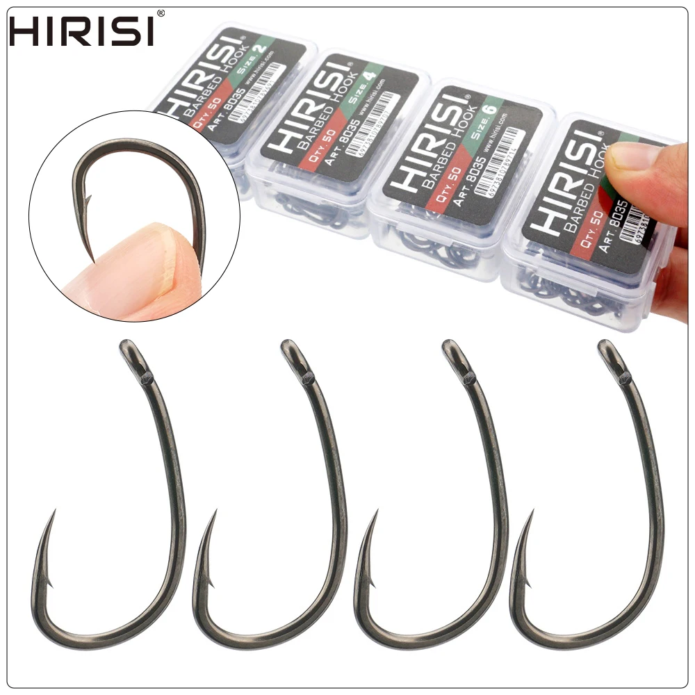 Anzuelos micro Hirisi en caja de plástico organizadora