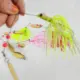 Free Fisher Spinnerbait con faldas de goma y lentejuelas Buzzbait - imagen 2