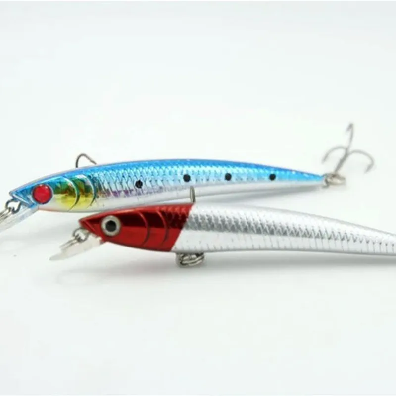 Minnow plástico duro con ojo 3D realista para lubina - imagen 2