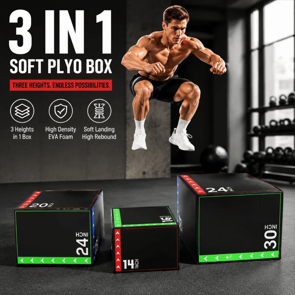 Caja de saltos pliométricos portátil antideslizante a prueba de golpes - imagen 3