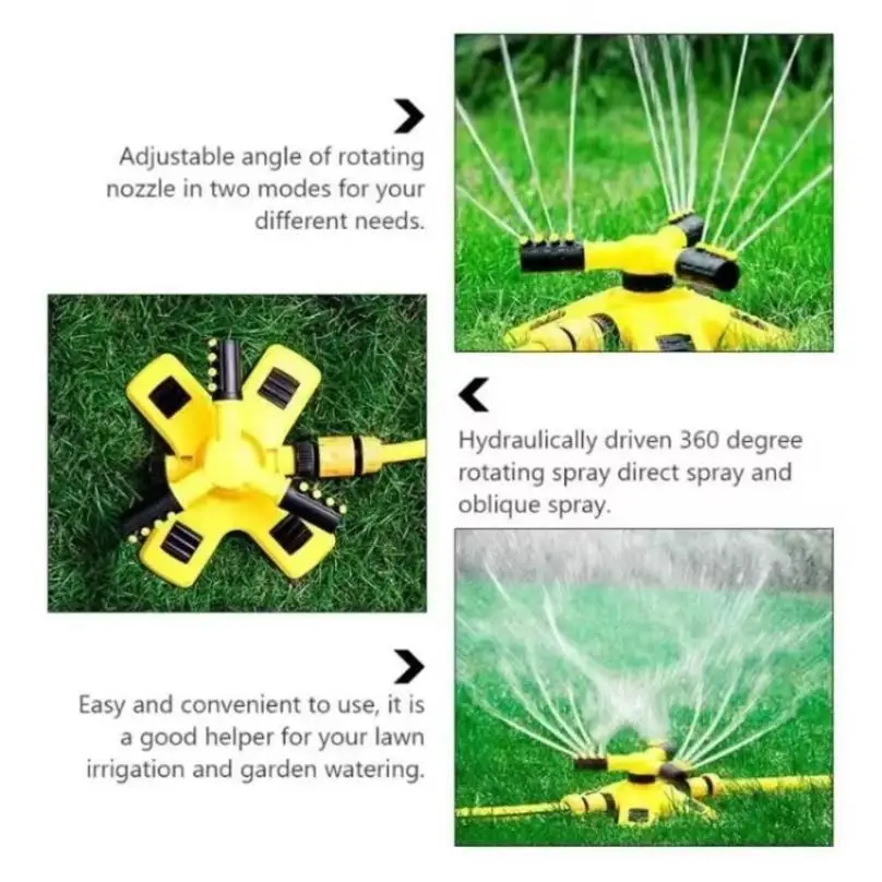 Aspersor giratorio automático para riego de jardín y césped - imagen 2