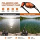 VIKINGAR Gafas polarizadas pesca – UV400 antideslumbrantes espejo azul