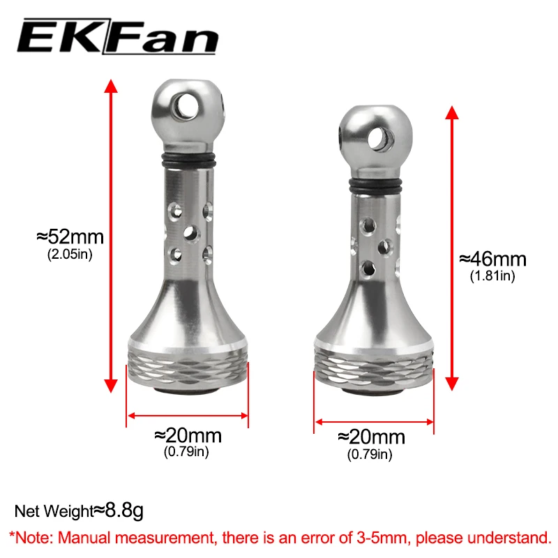 Soporte de aluminio EKfan para carretes con barra de equilibrio - imagen 4