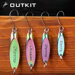 Cucharas de pesca metálicas para trucha y hielo – Acción Spinnerbait