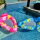 Cama flotante inflable hamaca acuática con respaldo para adultos - imagen 4
