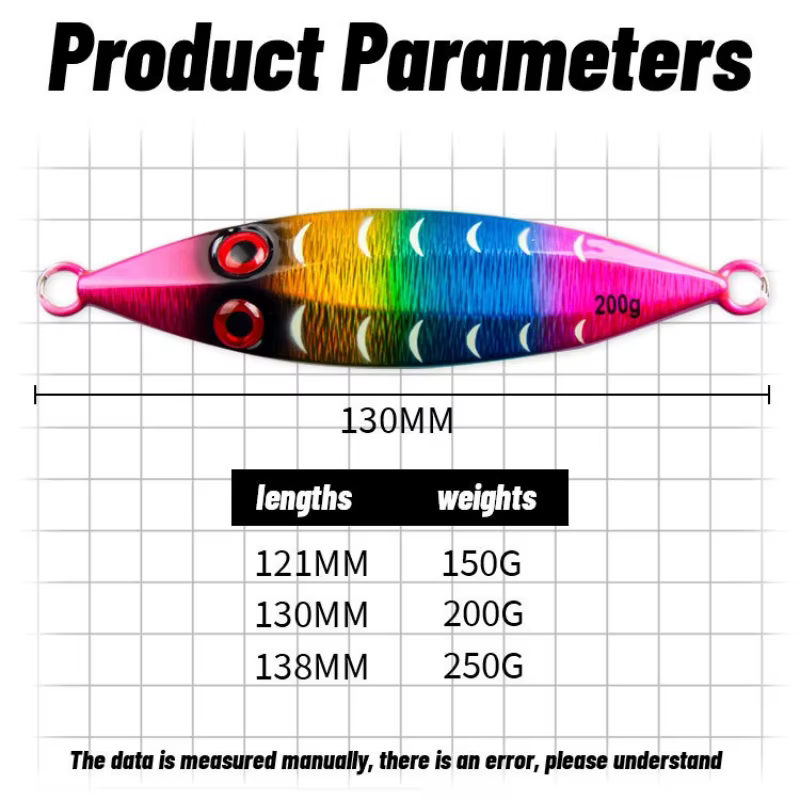 Gran Metal Vertical – Jig 3D láser luminoso para jigging de atún - imagen 5