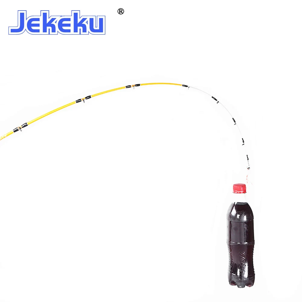 JEKEKU Caña jigging lento sólida para pesca en barco mar