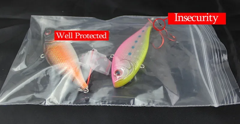 Protectores en distintos tamaños para anzuelos