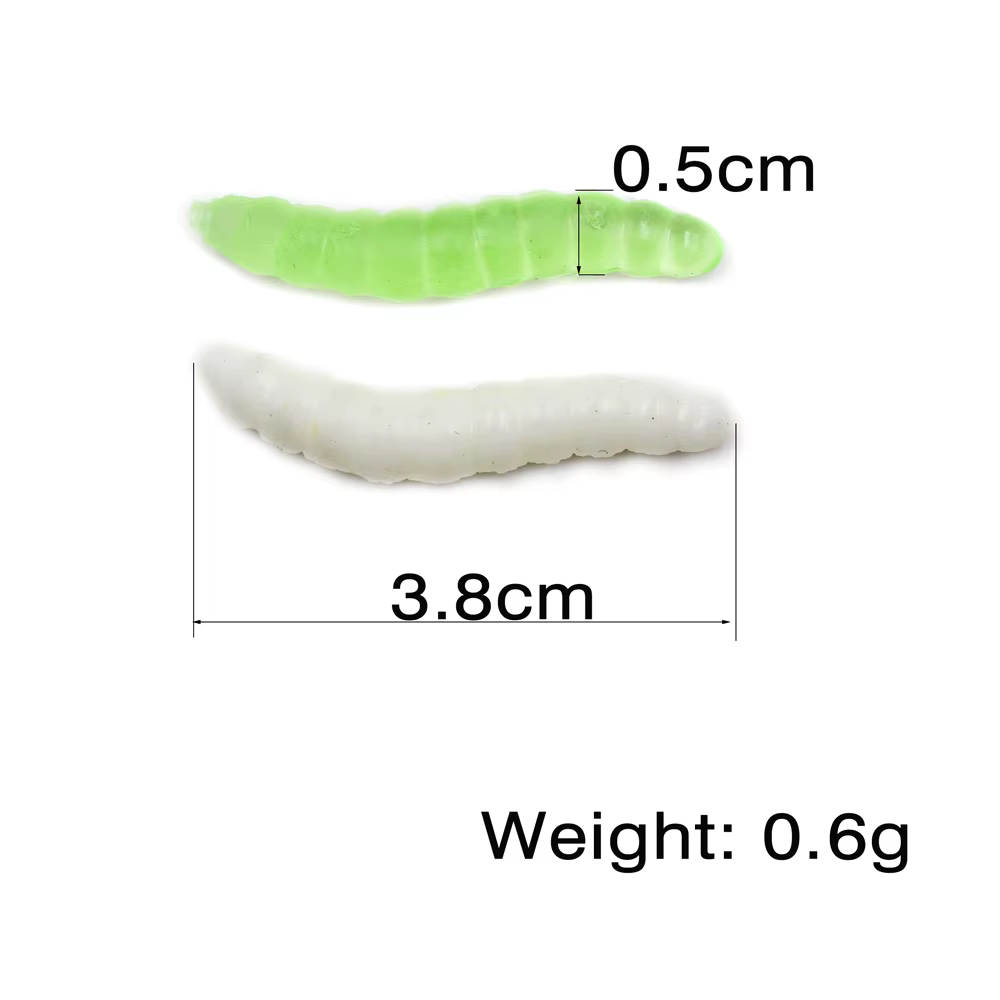 Señuelo de pesca gusano silicona MNFT – Sabor camarón para lubina - imagen 2