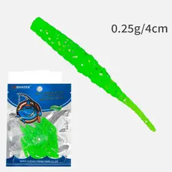 Señuelos vinilo tipo Minnow de PVC multicolor para pesca
