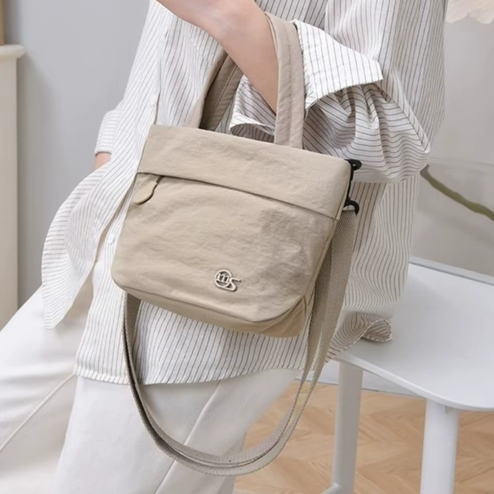 Bolso bandolera para mujer ligero con correa larga y bolsillos