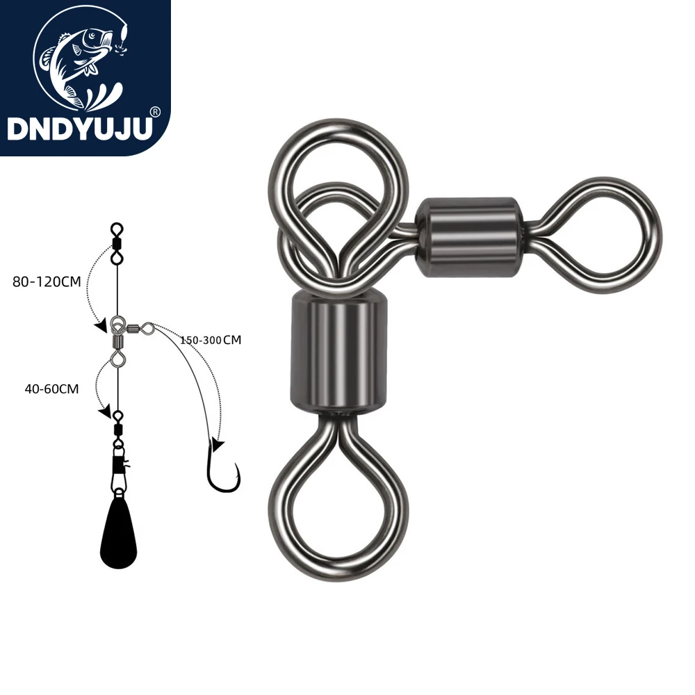 Giratorios pesca DNDYUJU – Conectores latón para carpa y salmuera - imagen 3