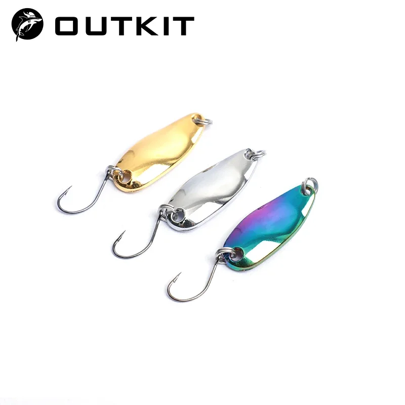 OUTKIT Señuelo Spoonbait para trucha y carpa con lentejuelas