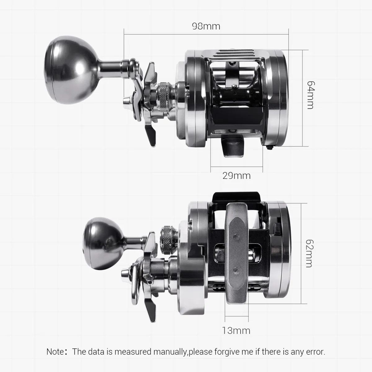 Carrete Baitcasting Noeby-Light para jigging metal, freno estrella - imagen 2