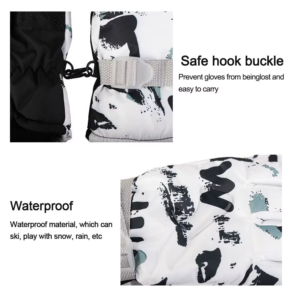 Guantes infantiles impermeables y cortaviento para esquí y snowboard