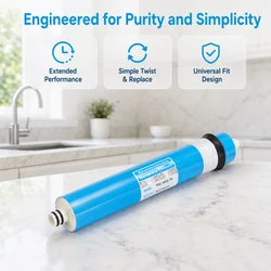 Membrana Ósmosis Inversa 75GPD TFC Azul – Filtración Agua Universal