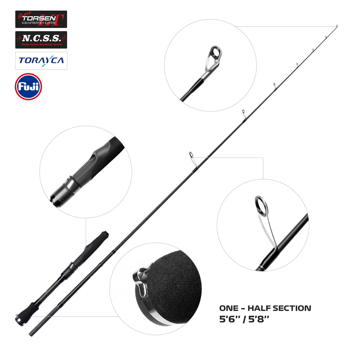 Noeby Spinning Carbono 1,75m – Caña para Barco - imagen 5