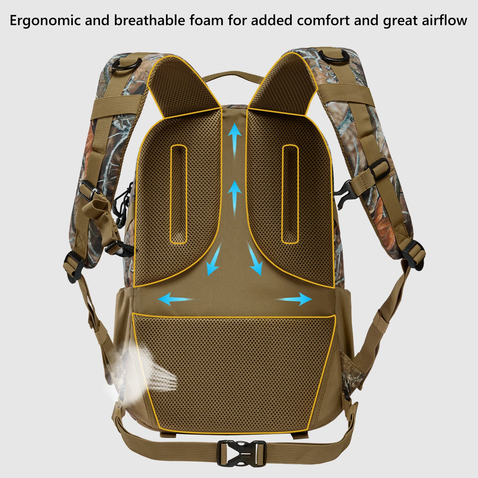 BASSDASH HP03 Mochila de pesca con camuflaje resistente al agua - imagen 2