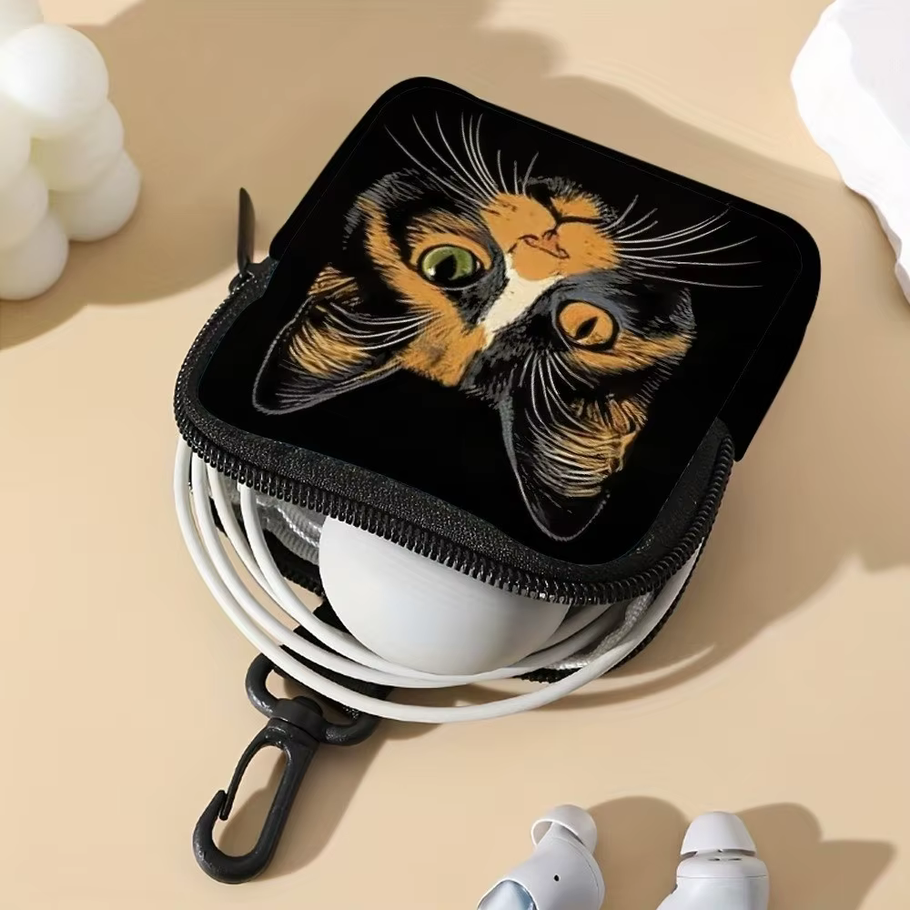 Monedero Mini con Diseño de Gato en PVC – Resistente al Agua y Portátil - imagen 2
